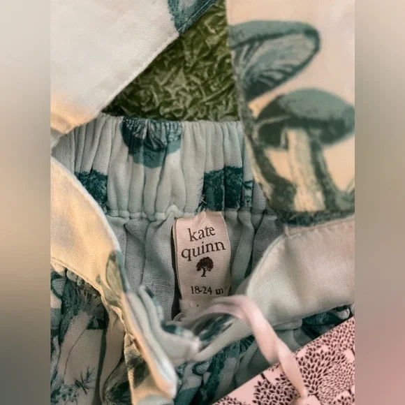 Kate Quinn Toddler Suspender Skirt, Blue Wild Mushroom, Size 18-24m, NWT - Picture 5 of 7